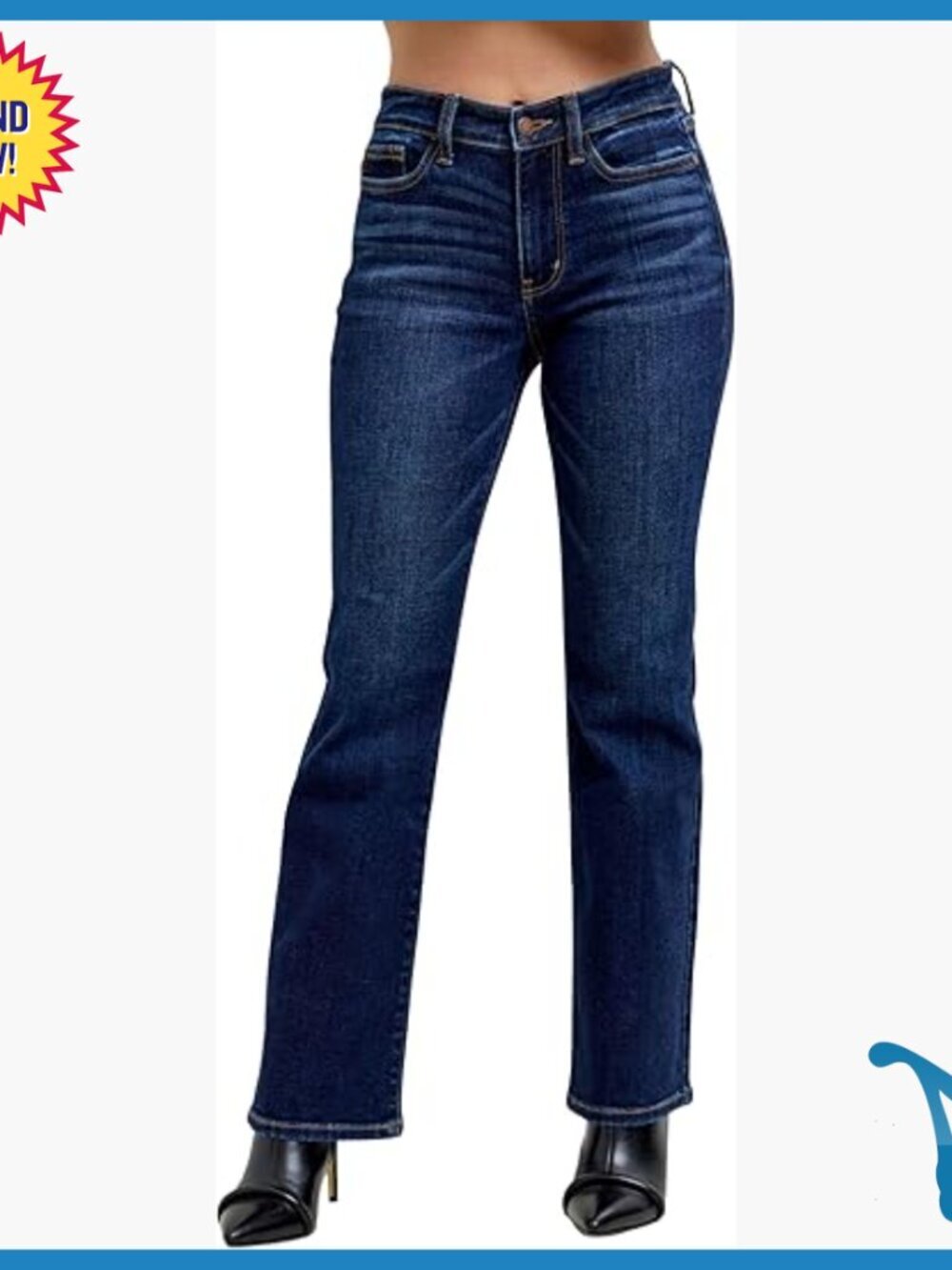 Petite Bootcut Jeans, 29" Inseam, Mid Rise, Stretchy Denim